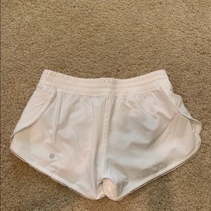 Lulu Lemon White Athletic Shorts 2.5"